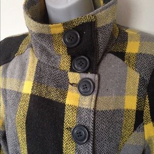 Last Kiss Women's Plaid Dress Jacket w/Belt